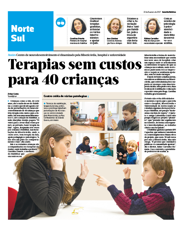 Terapia sem Custos para 40 crianças - Notícia